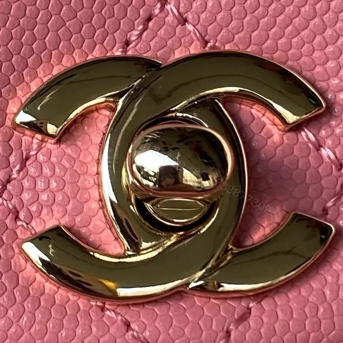 View 4 of Chanel Backpack Duma Mini Replica 11 Pink Lock Gold 21.5×19.5x12cm