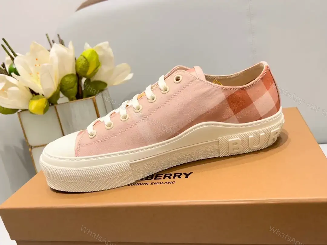 View 5 of BURBERRY CHECK COTTON SNEAKERS – BBR128