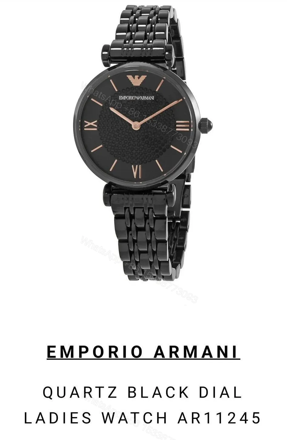 View 2 of Emporio Armani Black Ceramic