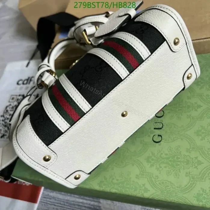 View 15 of Gucci BAULETTO Replica Black Handbag HB8285 – Classic GG Canvas