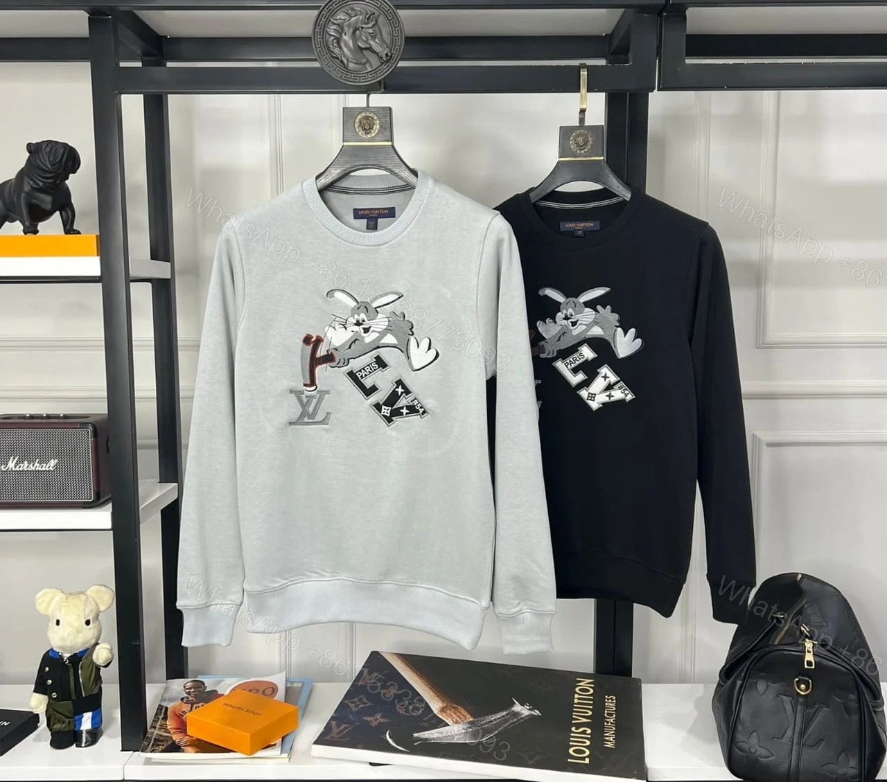 View 3 of FIRST COPY LOUIS VUITTON SUPERIOR LOOPBACK SWEATSHIRT