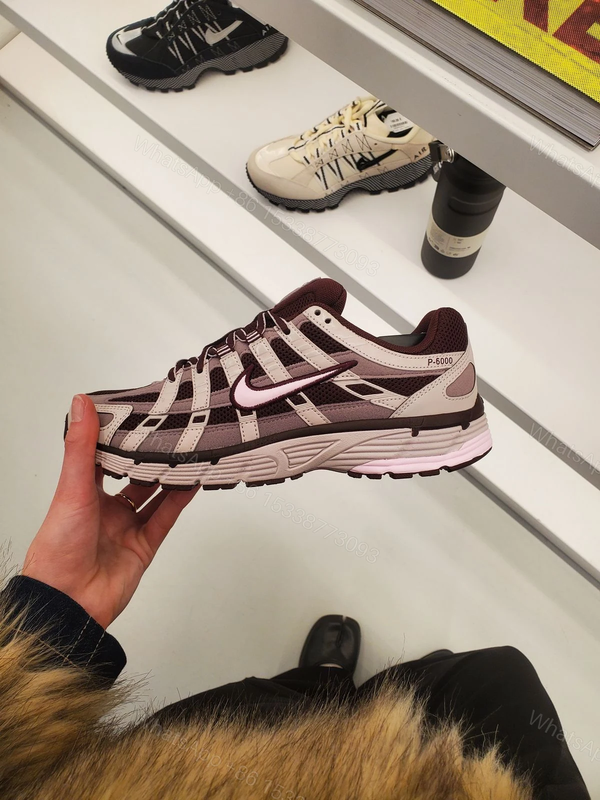 View 4 of Nike P-6000 Trainer First Copy Shoes — Burgundy Pink Foam | COD India