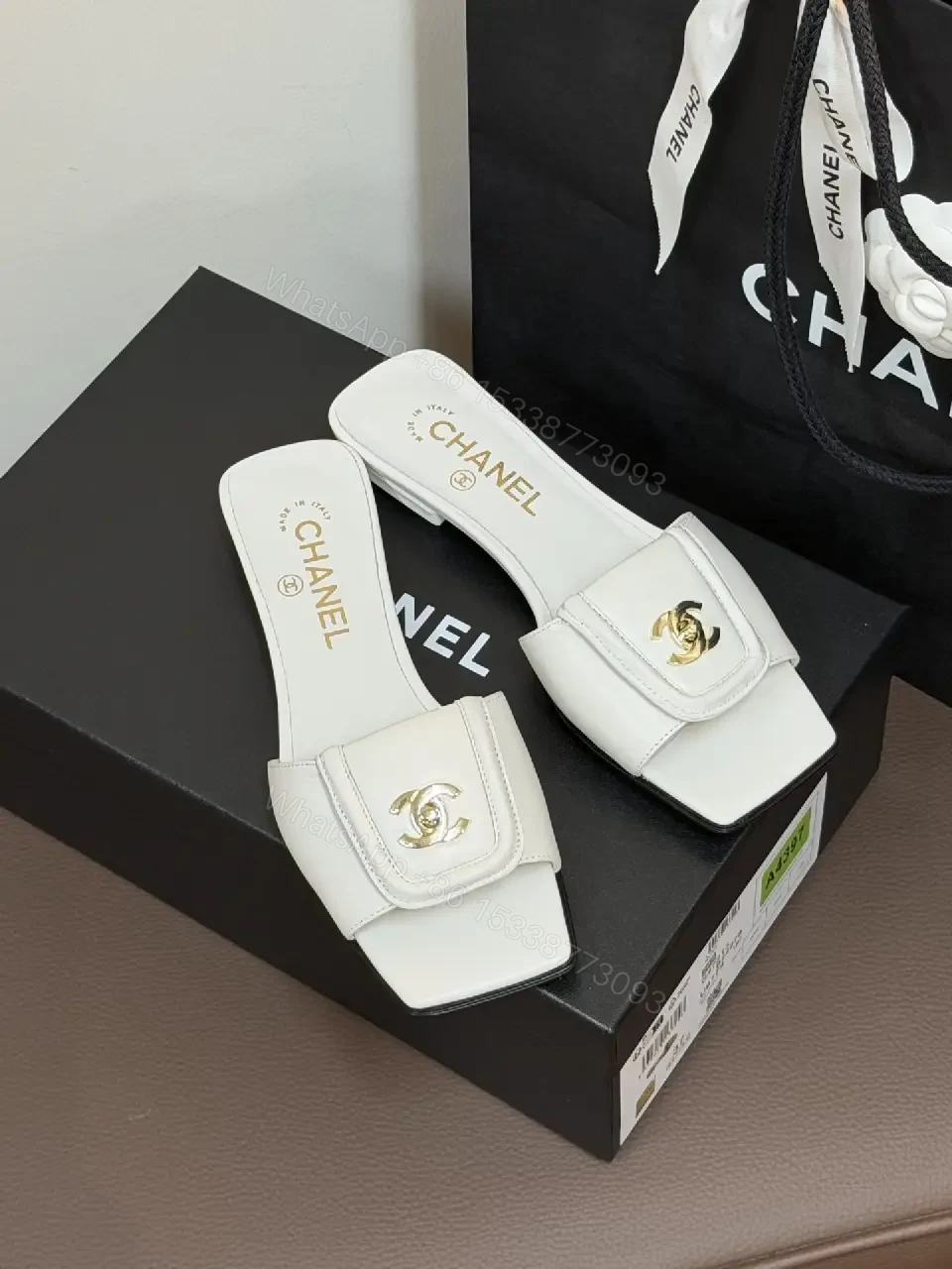 View 2 of White Leather Sandals, Minimalist Chic, Two-Strap, Comfort-Driven, Sandals