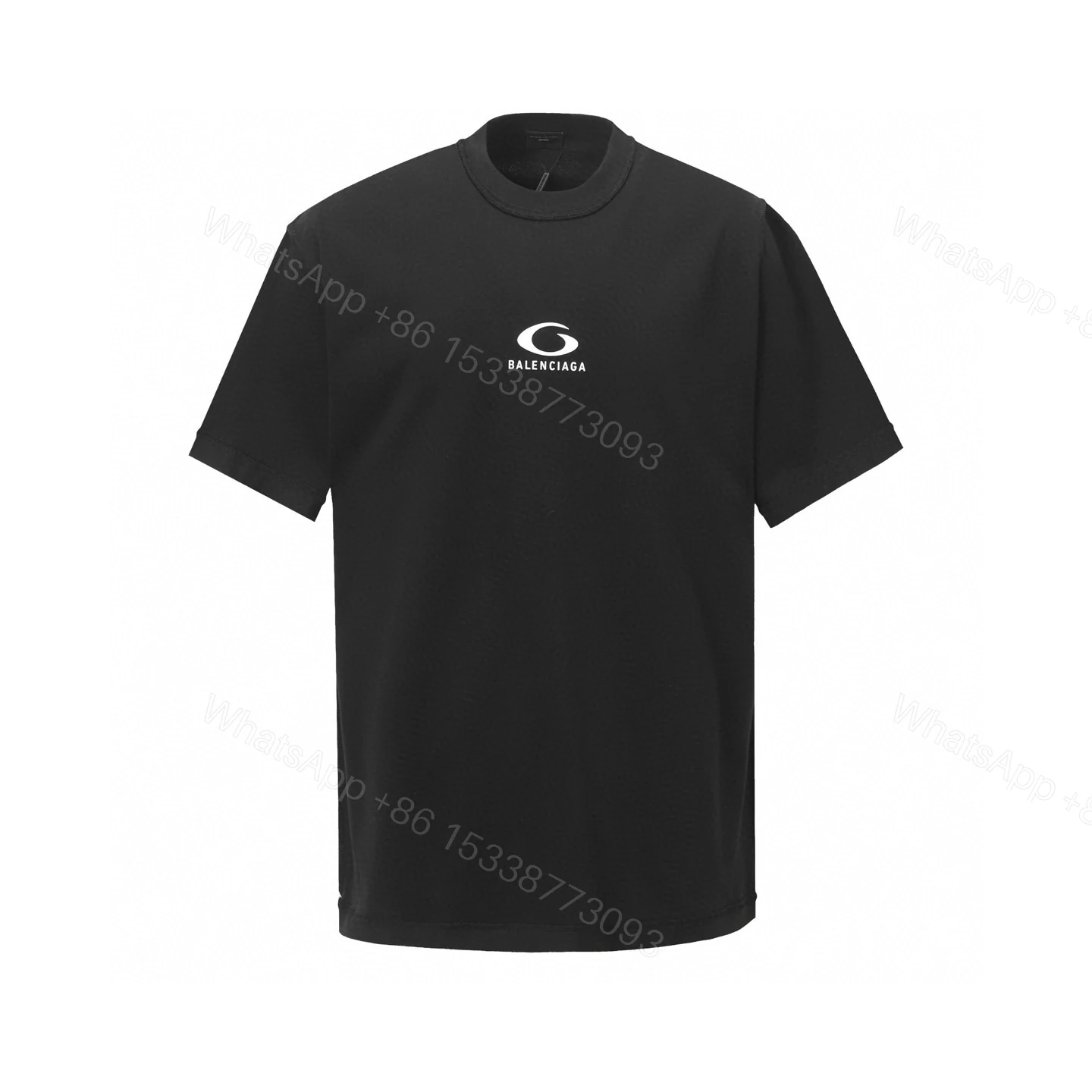 Balenciaga A貨 男款 印花短袖T恤 黑色寬鬆版型 潮流街頭風 — view 1