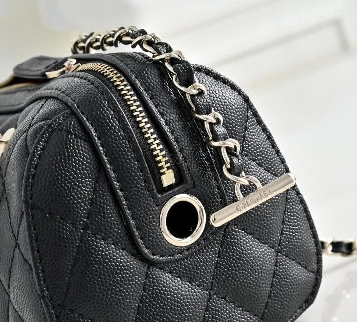 View 6 of Chanel Mini Boston Bowling Bag AP4474