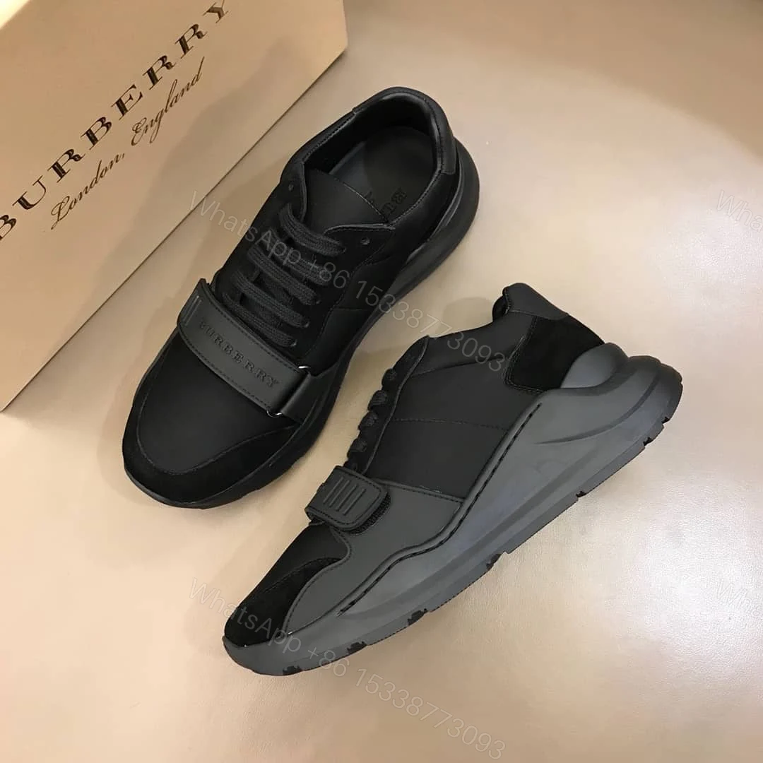View 8 of BURBERRY SUEDE AND NEOPRENE HIGH-TOP SNEAKERS – BBR19