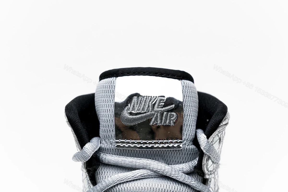 View 6 of Air Jordan 1 Mid SE Disco Metallic Silver (W) CU9304-001