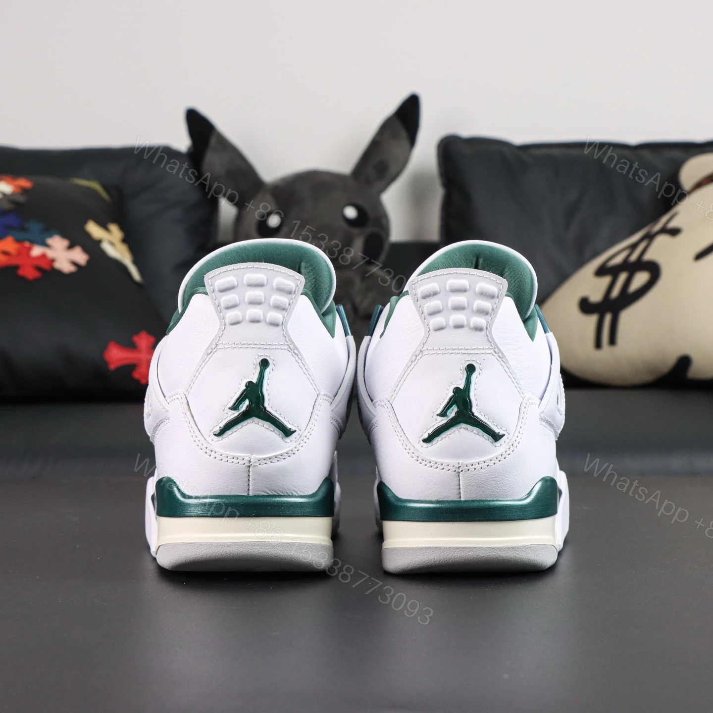 View 6 of Air Jordan 4 “Oxidized Green” Replica