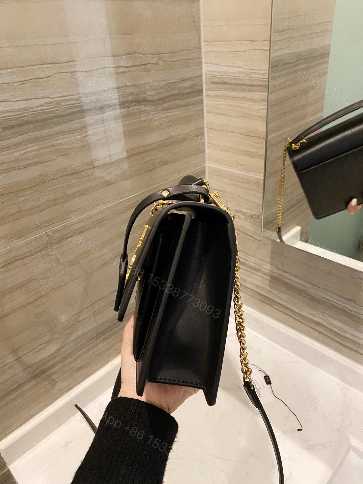 View 5 of Saint Laurent Women Medium Sunset Shoulder Bag
