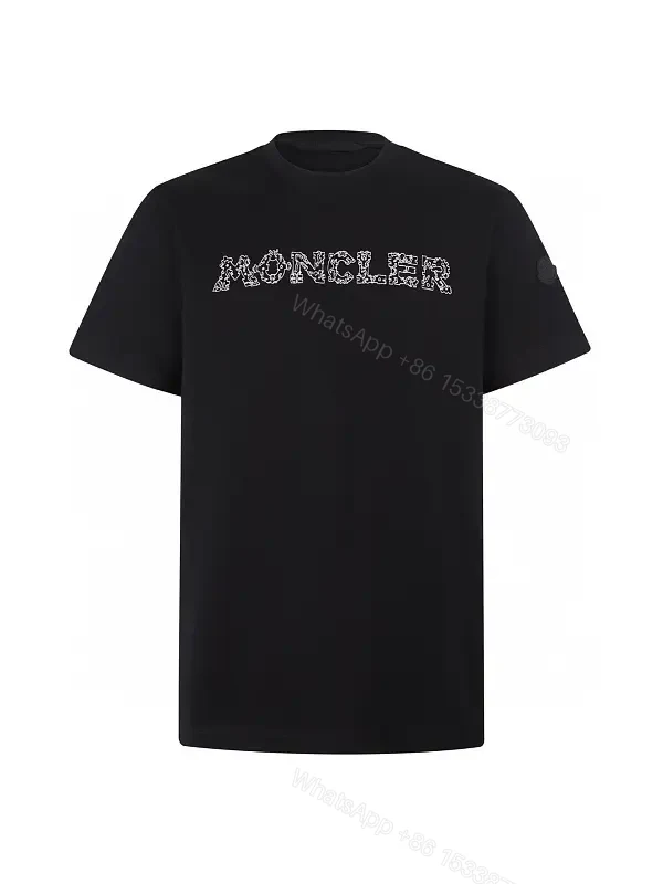 Minimalist Black Tee, Premium Cotton, Modern Fit, Logo Detail, T-Shirt — view 1