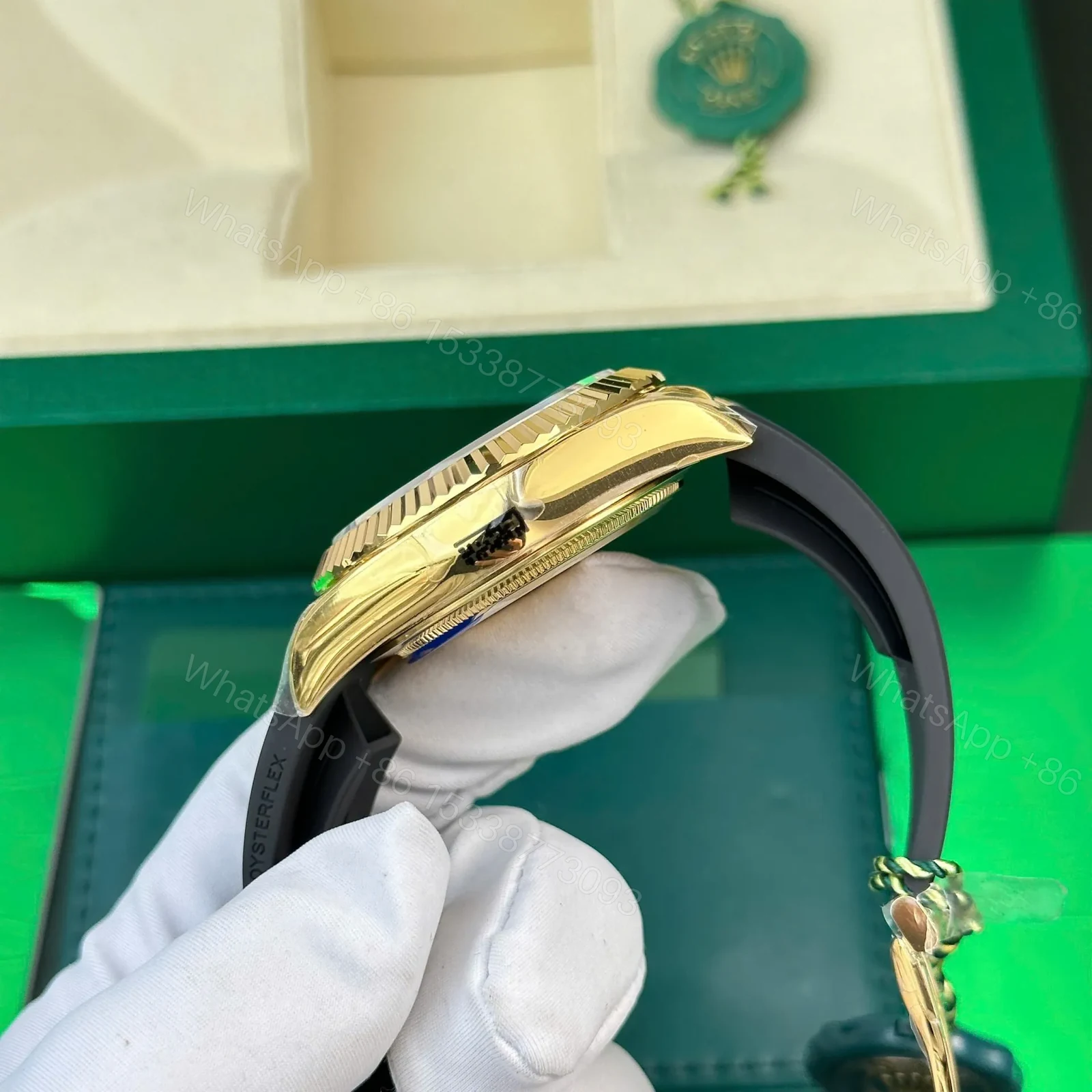 View 10 of Superclone Rolex Sky-Dweller Champagne Dial 336238