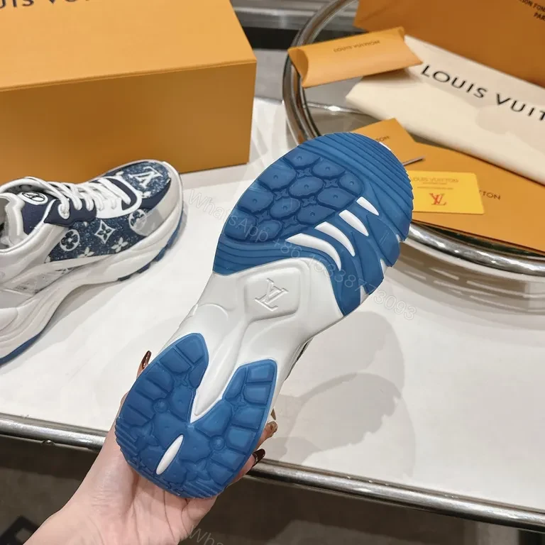 View 8 of Denim Luxe LV-Inspired Sneakers: All-Day Comfort Shoes