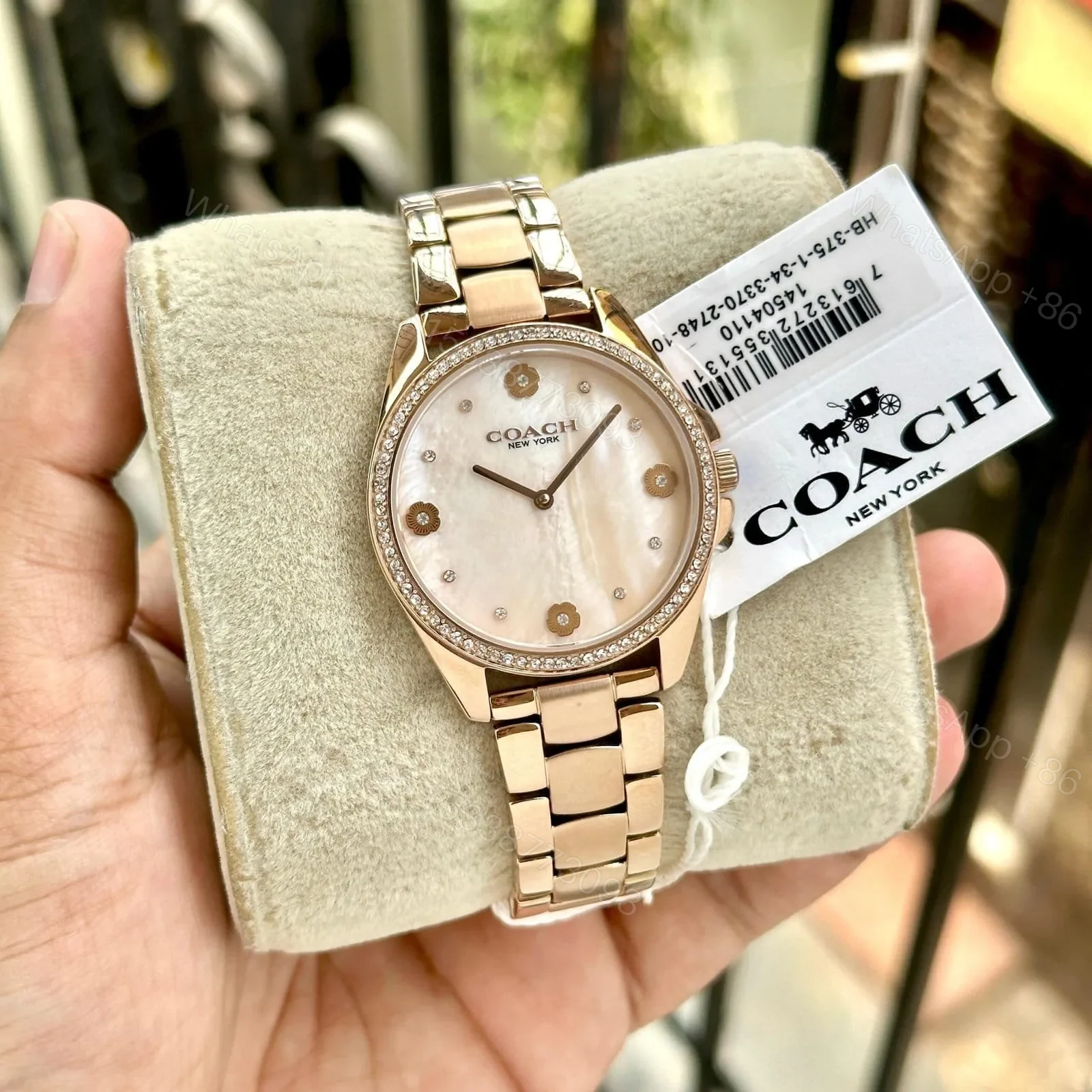 View 2 of Coach Mother Pearl Analog