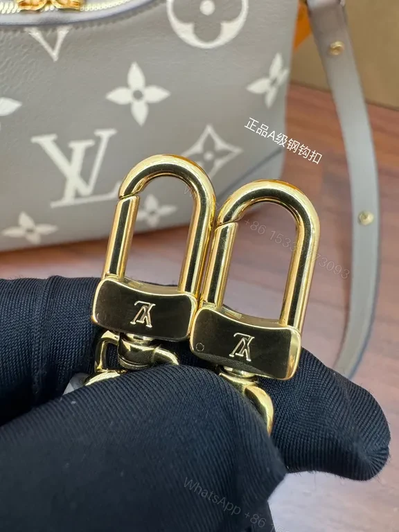 View 3 of Chic Monogram Handbag with Chain â€“ Everyday Luxury Bag
