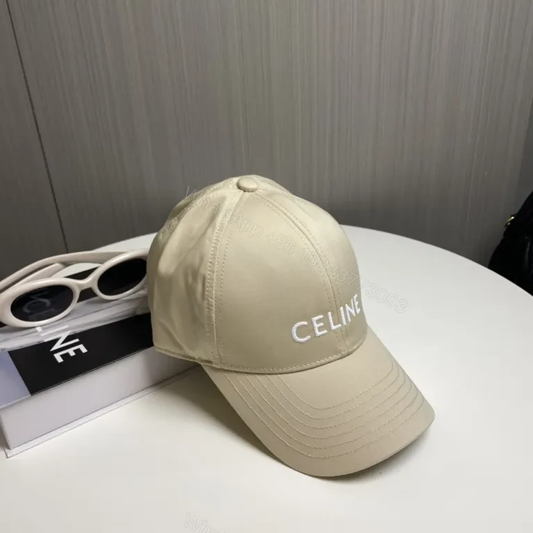 Chic Beige Celine Logo Cap – Premium Minimalist Style — view 1