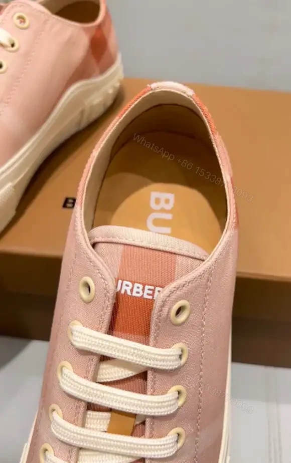 View 10 of BURBERRY CHECK COTTON SNEAKERS – BBR128