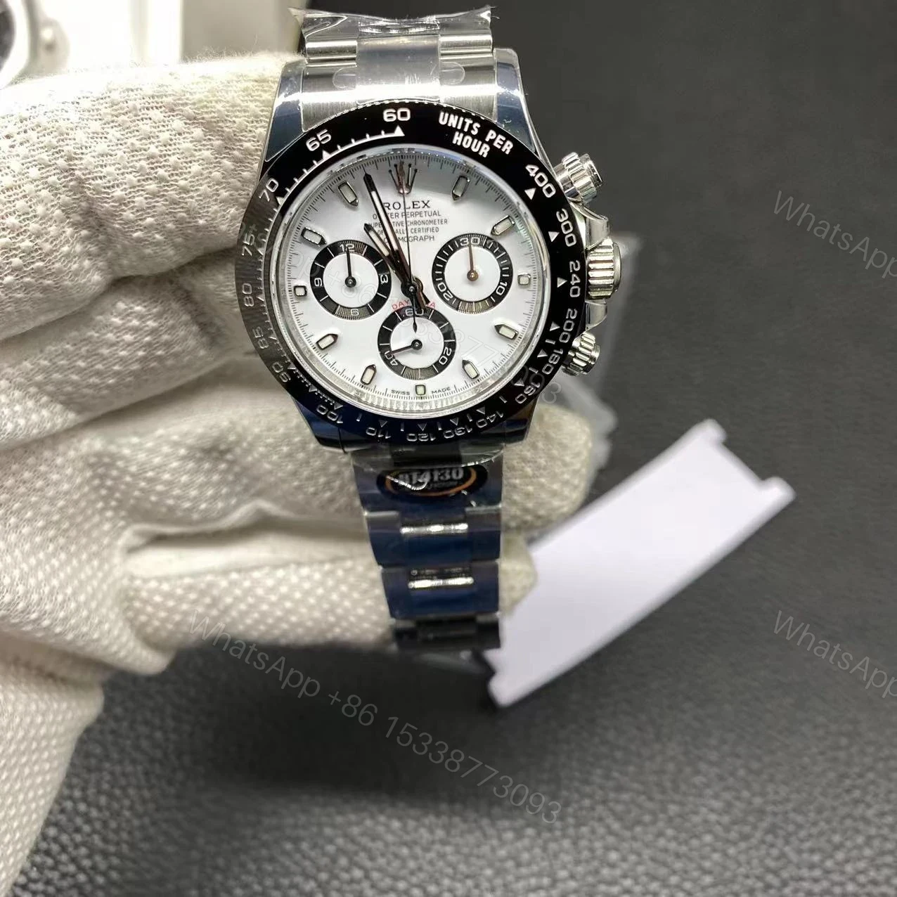 View 7 of Rolex Daytona Panda Replica Copy 116500LN Black Bezel