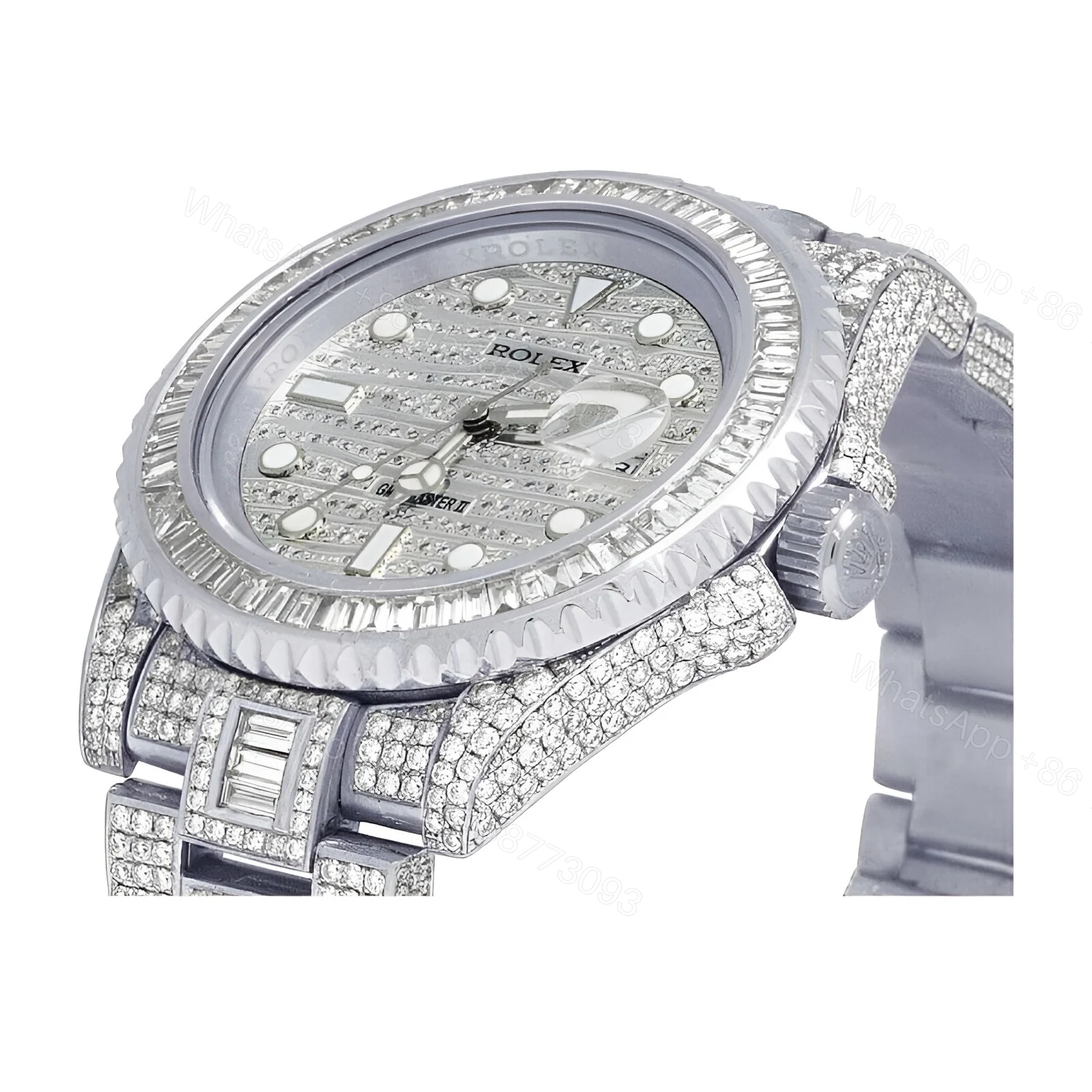View 3 of Rolex Full Diamond Replica