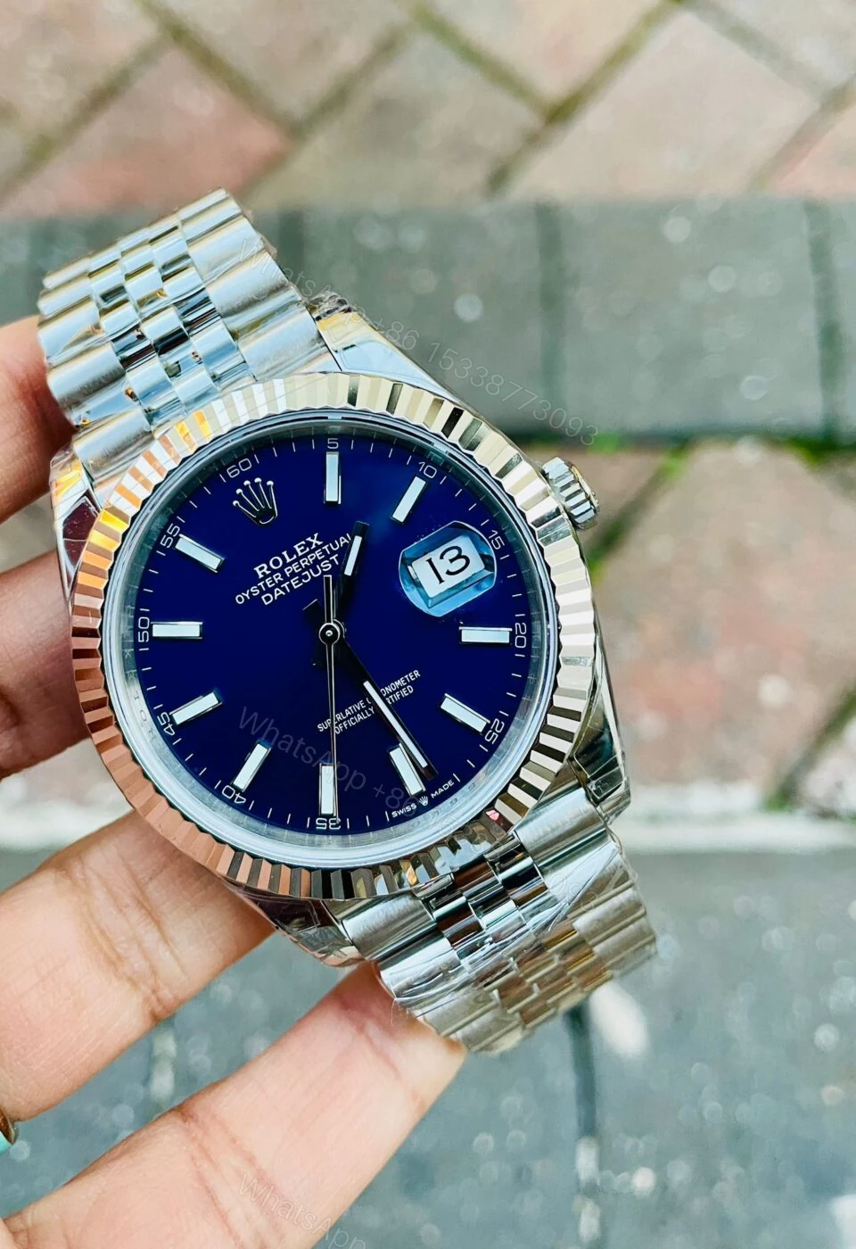 VS Factory 1:1 Rolex DateJust 41 SS Best Edition 904L Steel Blue Dial — view 1