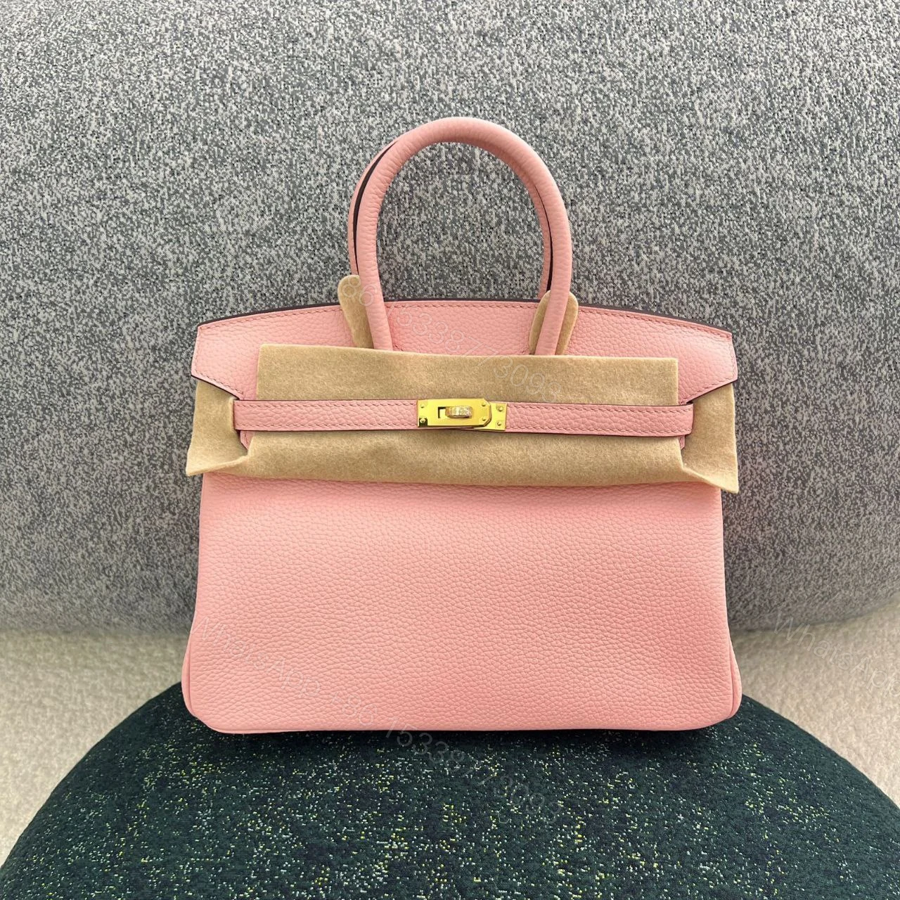 View 7 of Hermes Birkin 25 Handbag P9 Anemone