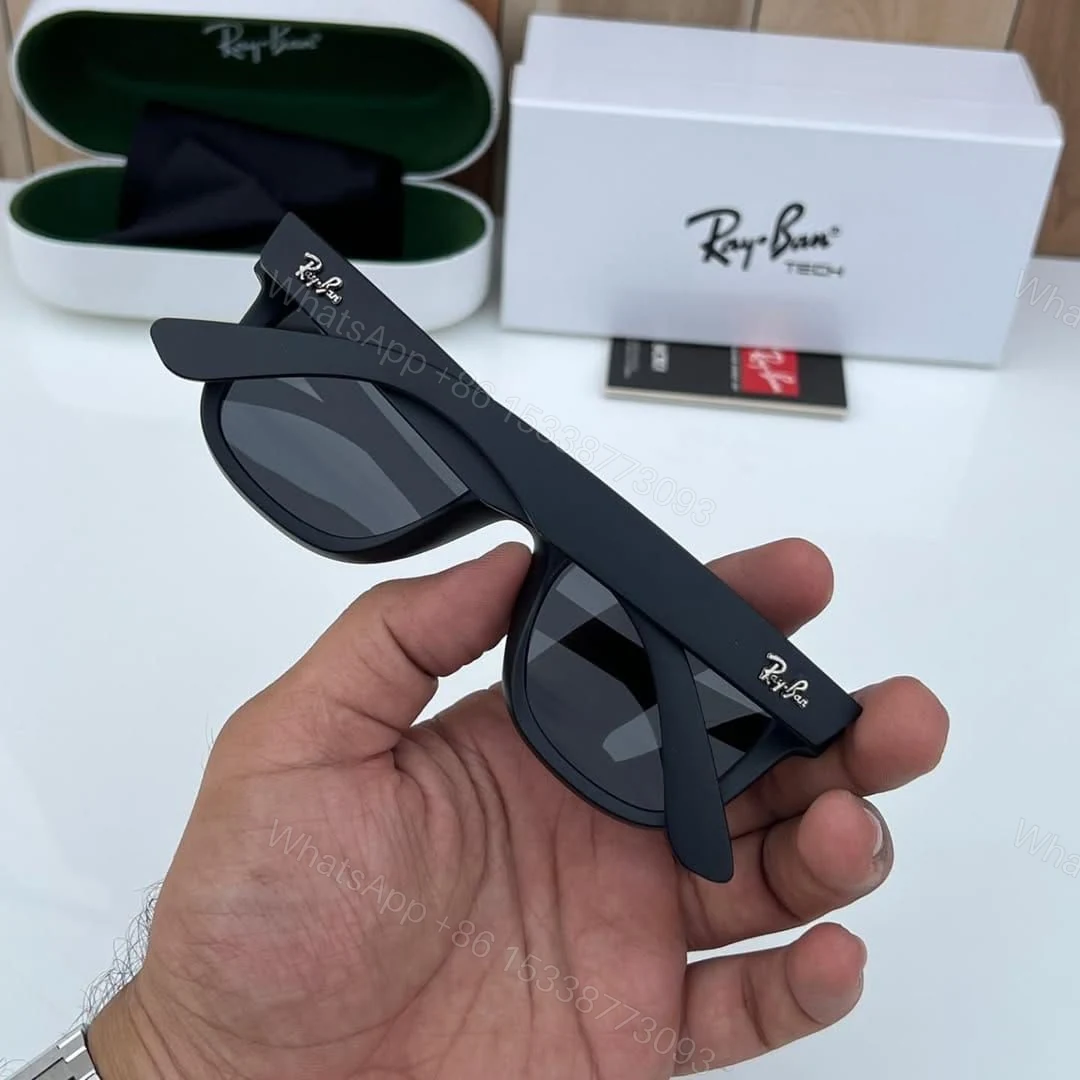 View 4 of Ray-Ban Wayfarer Classic Matte Black Sunglasses