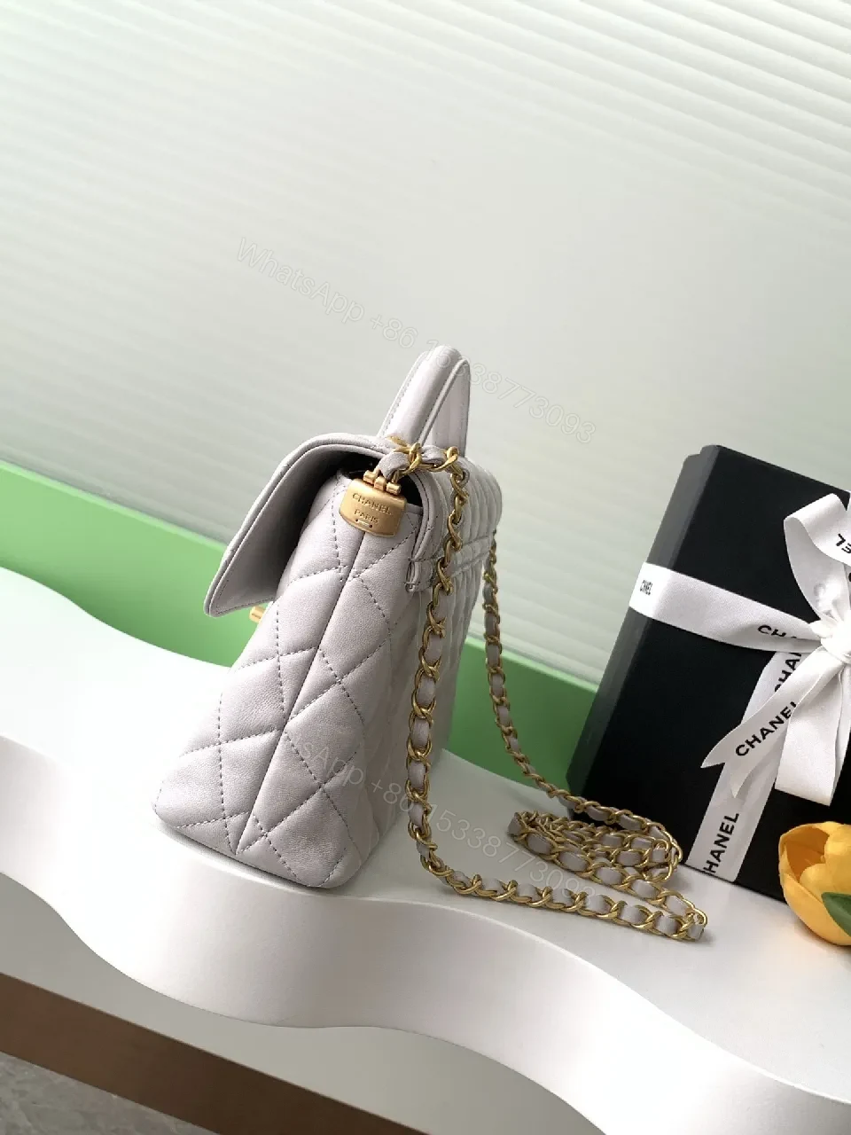 View 5 of Chic Quilted Crossbody: Subtle Shine, All-Day Versatility