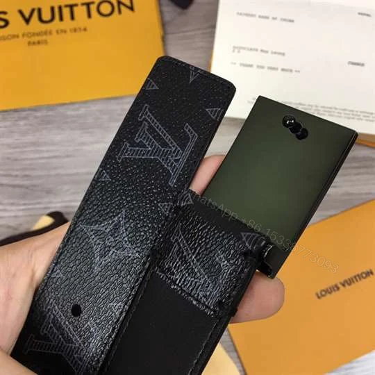 View 8 of LOUIS VUITTON BELT METROPOLE MONOGRAM VIVIENNE ECLIPSE BLACK – B131