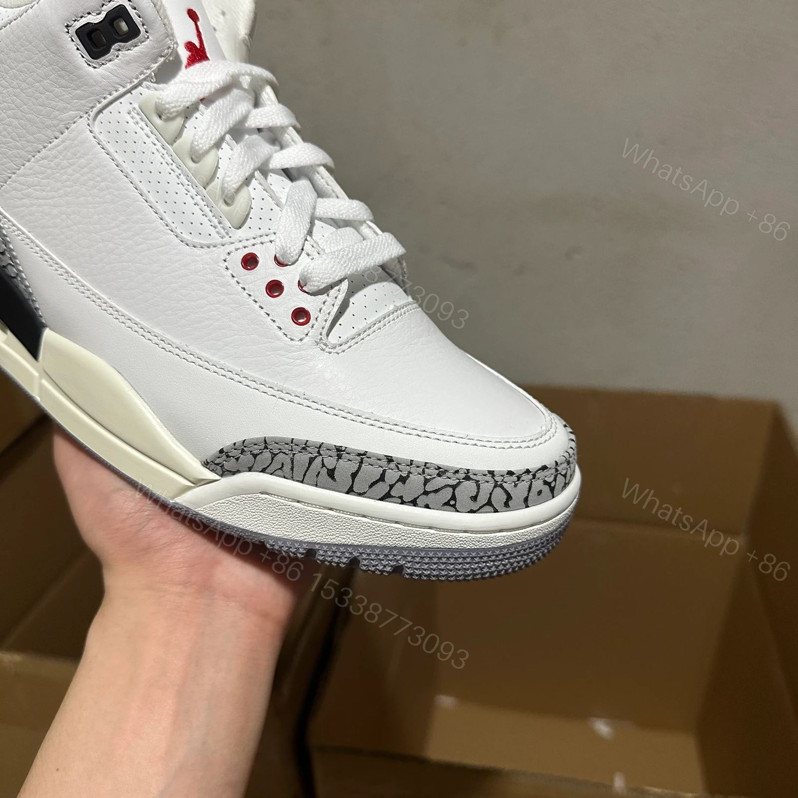 View 5 of Jordan 3 Retro White Cement Reimagined