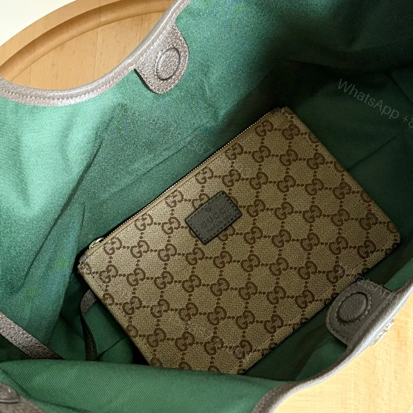 View 6 of Gucci Giglio Tote Brown Top quality 1:1 Replica