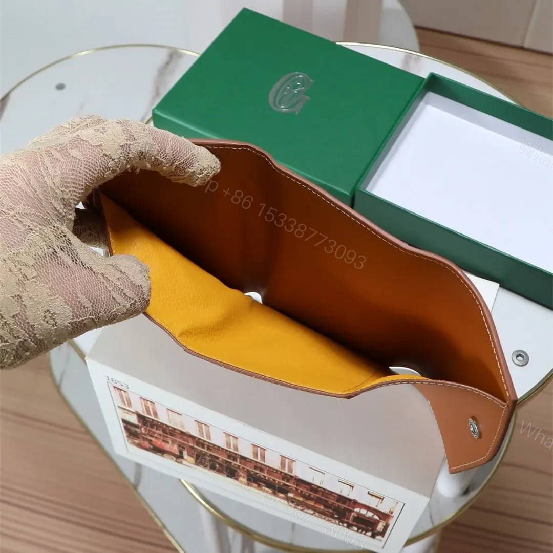 View 14 of 高仿Goyard*STGABR1拼色三折式錢夾錢包棕色免檢版