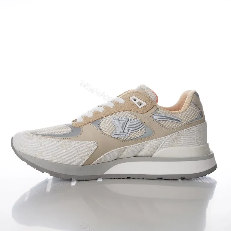 View 4 of Textured Neutrals Luxe High-Tops with LV-Inspired Monogram