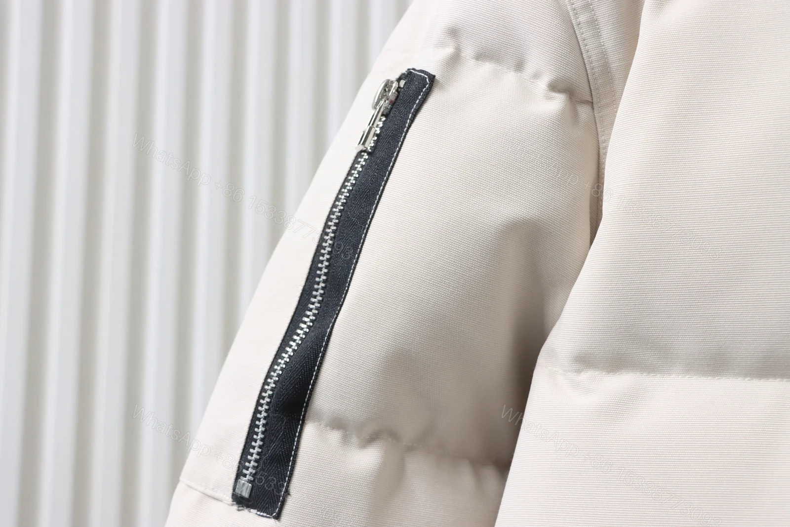 View 5 of Moose Knuckles Men's Shearling 3Q Jacket off-white