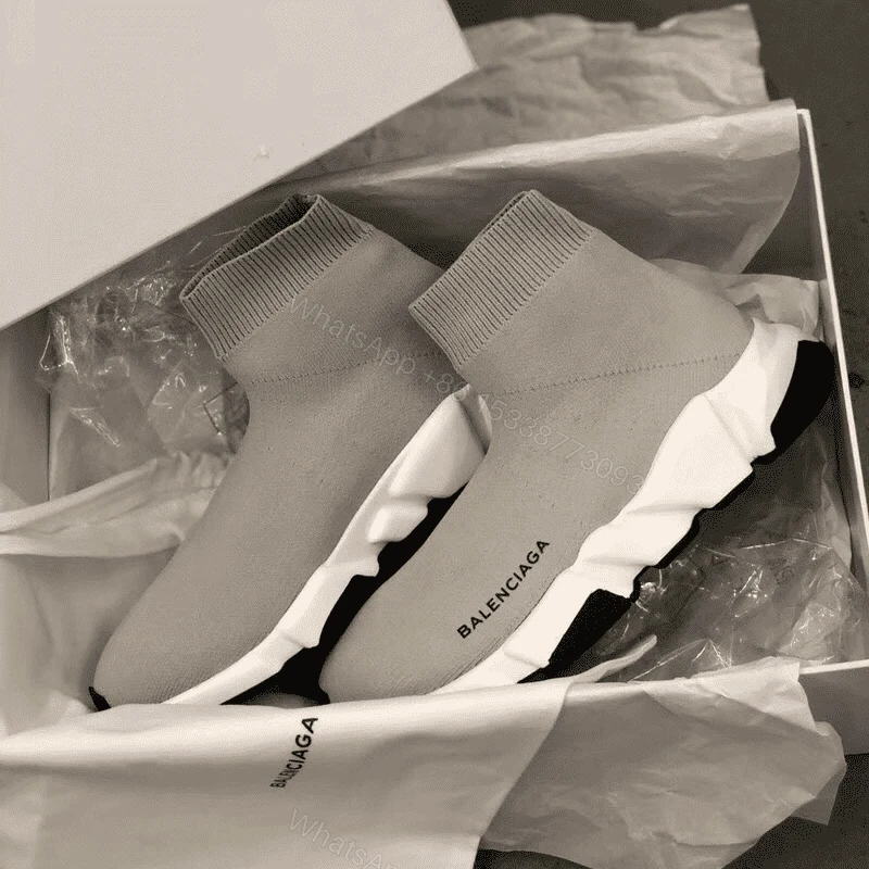 View 2 of BALENCIAGA SPEED TRAINER METALLIC SILVER LUREX – BB18