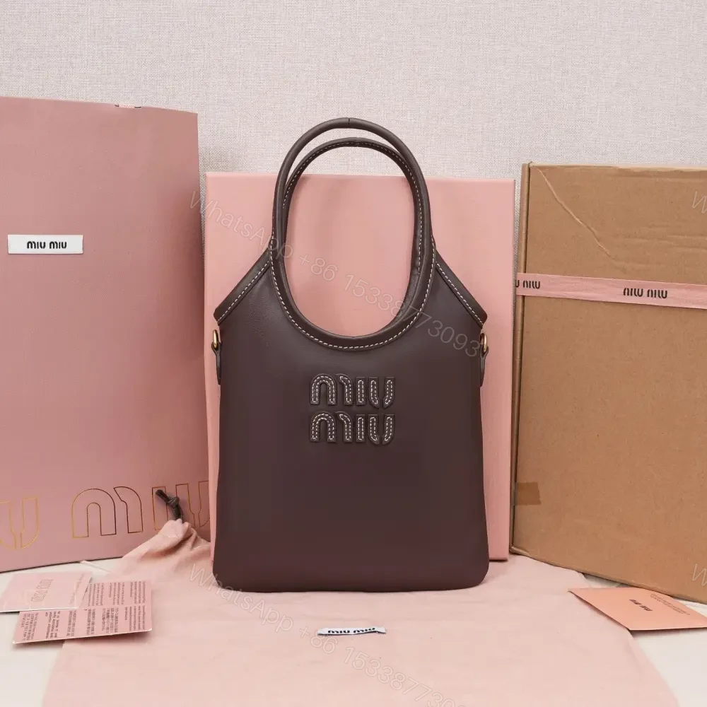高仿miumiu繆繆*IVY系列5BA281迷你托特包石楠木色免檢版 — view 1