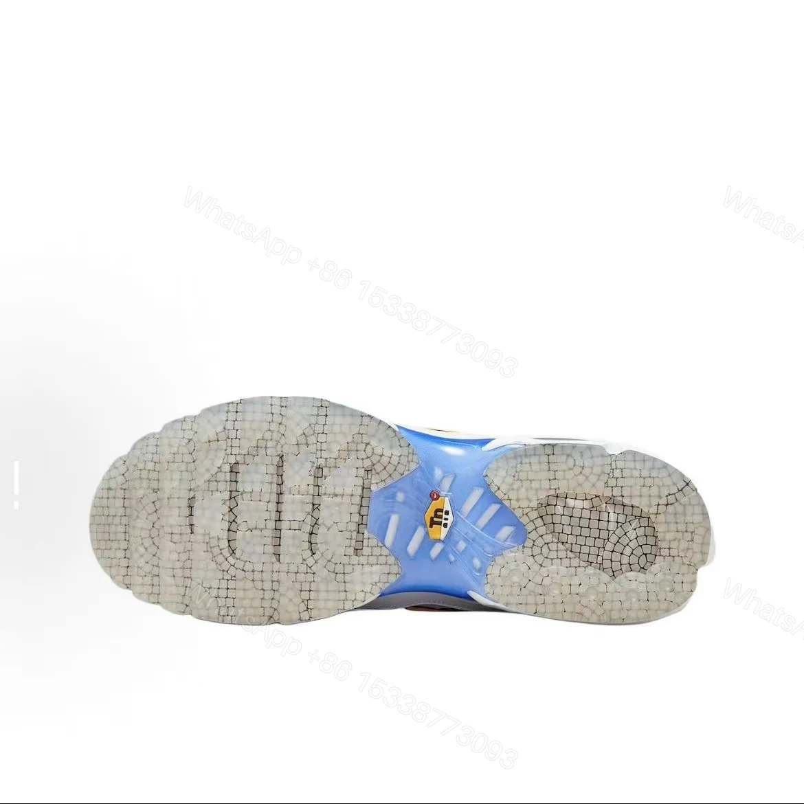View 5 of Nike Air Max Plus Blue and white pattern