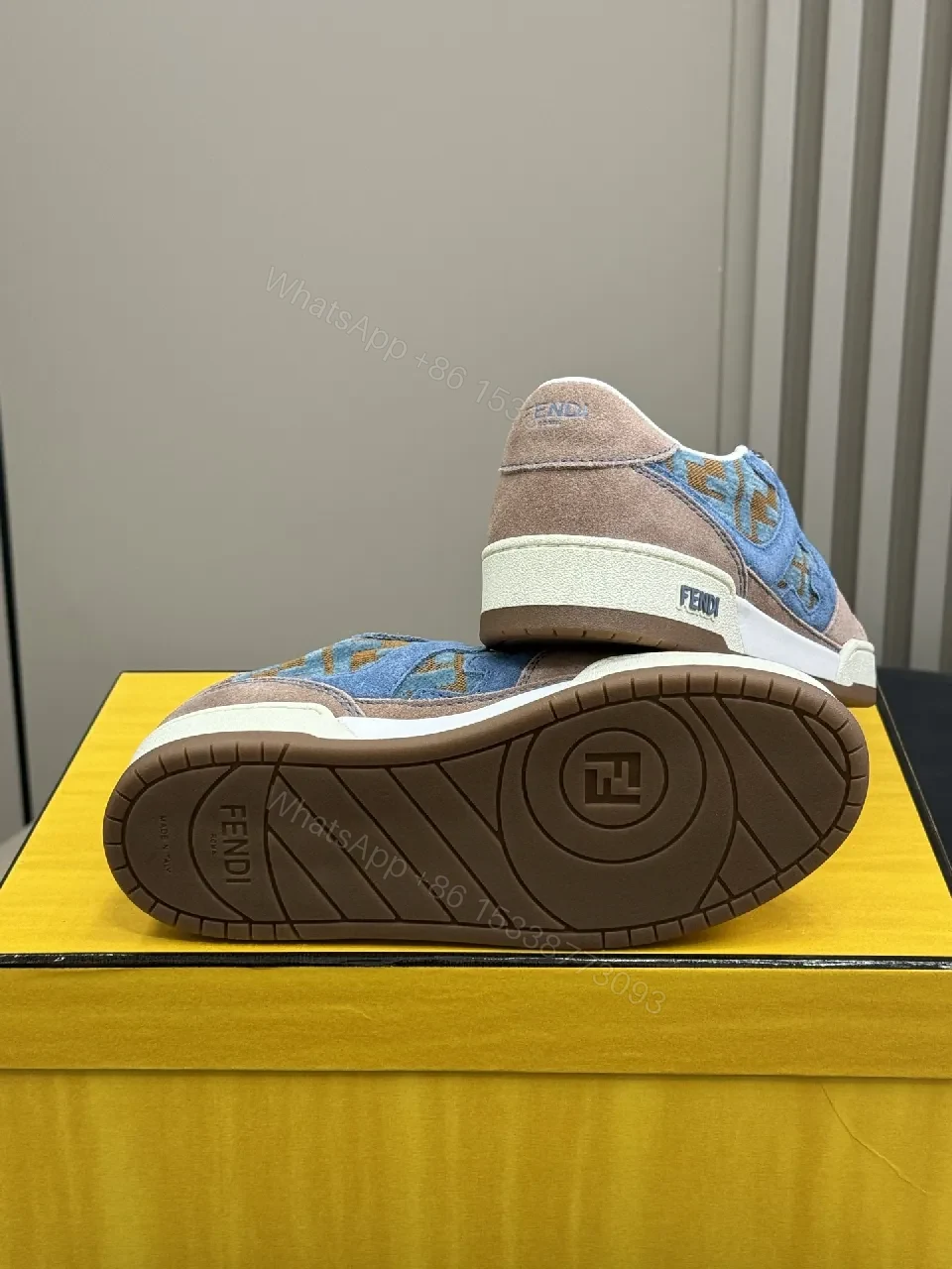 View 4 of Colorful Luxury Trainers: Suede/Textile, Signature Detailing