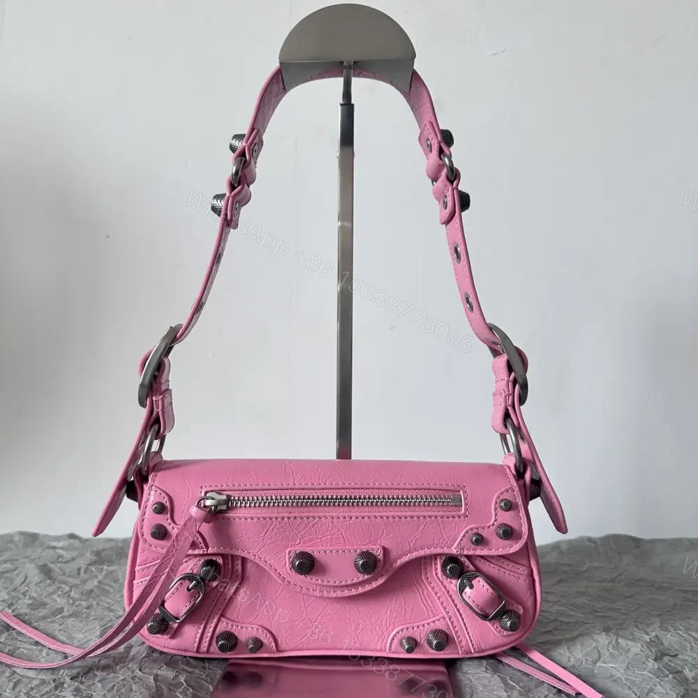 高仿Balenciaga*LeCagole2024新款法棍包粉色XS — view 1
