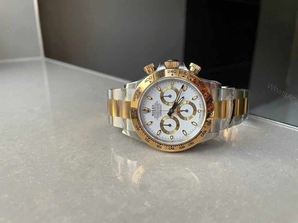View 8 of BTF factory 1:1 Rolex Daytona 116523 SS 904L & Yellow Gold White Dial A4130