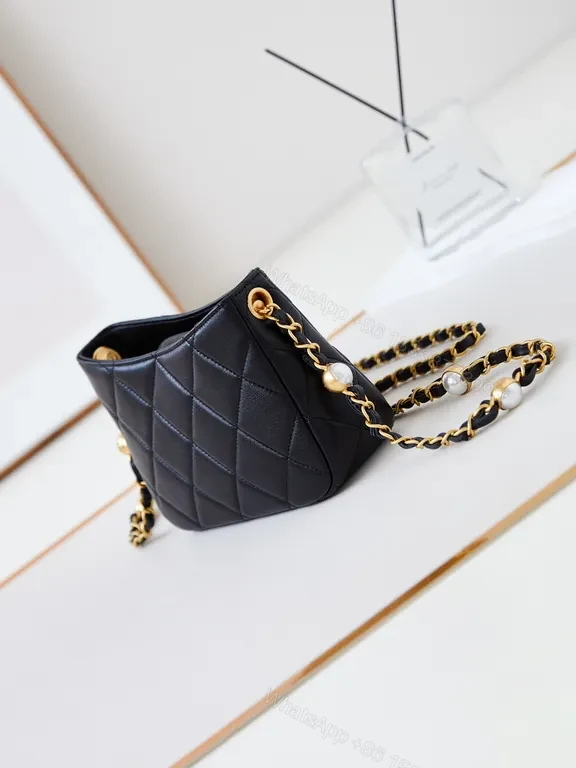 View 7 of Black Quilted Chain Bag â€“ Luxe, Iconic, Allâ€‘Day Style
