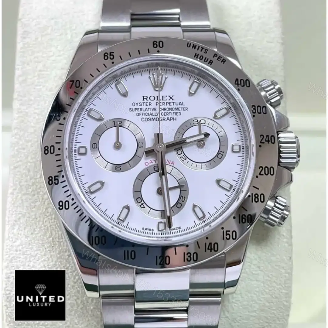 View 5 of Rolex Daytona White Dial 116520 Replica