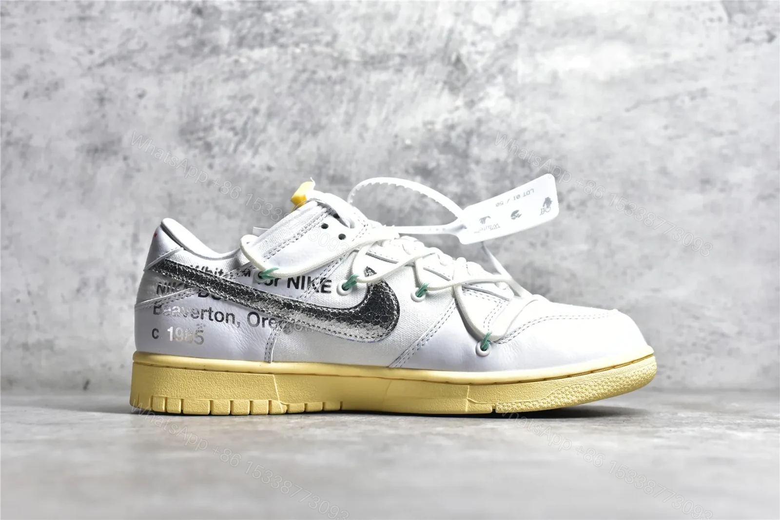 View 2 of Nike Dunk Low Off-White Lot 1 Reps
