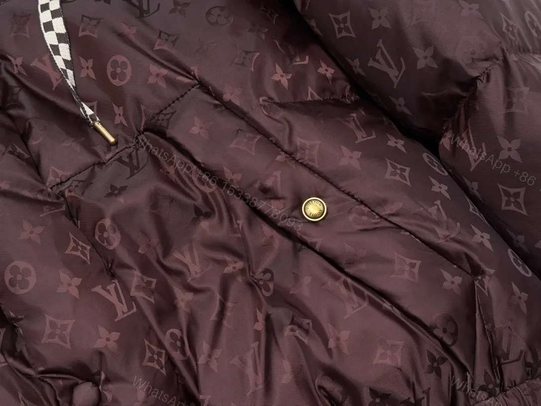 View 6 of Maroon Monogram Puffer: Distinctive Pattern, Practical Luxury