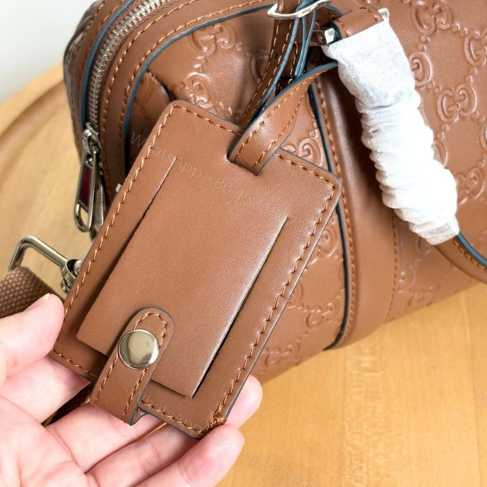 View 7 of Gucci GG Emblem Small Duffle Bag Brown 25Cm