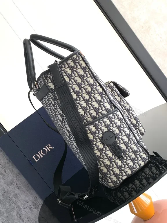 View 6 of Bold Monogram Backpack: Luxe Dior-Inspired Everyday Carry
