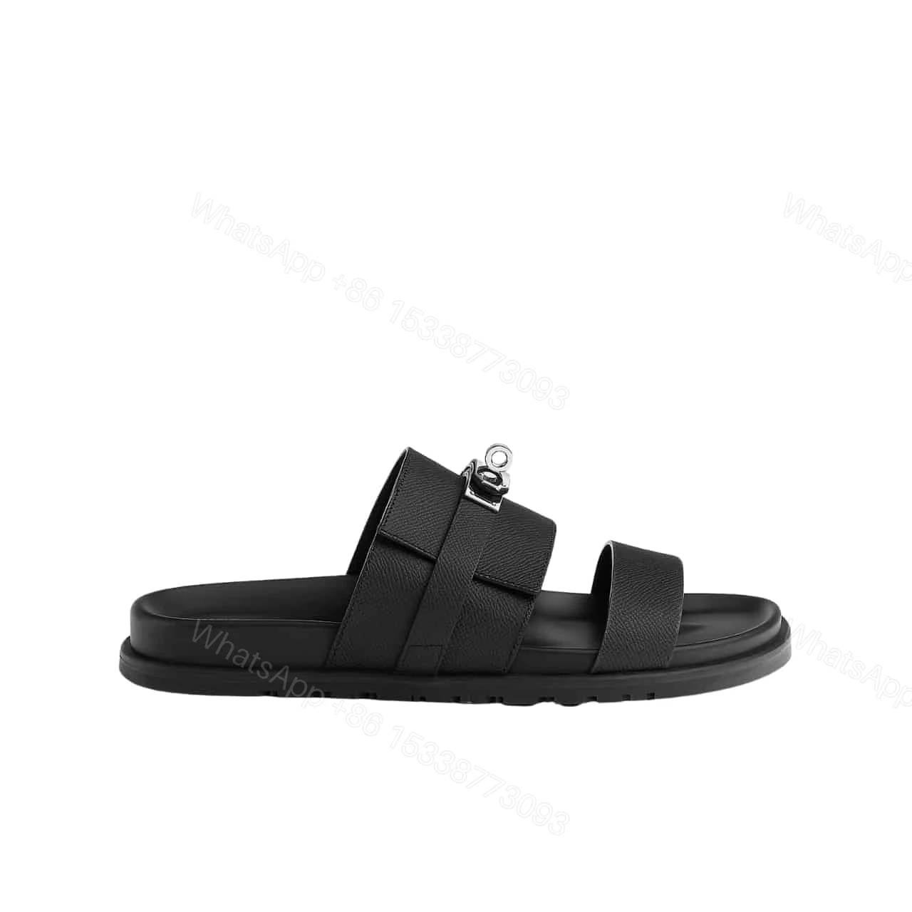 HERMES JACKSON SANDAL NOIR H242949ZH03420 — view 1