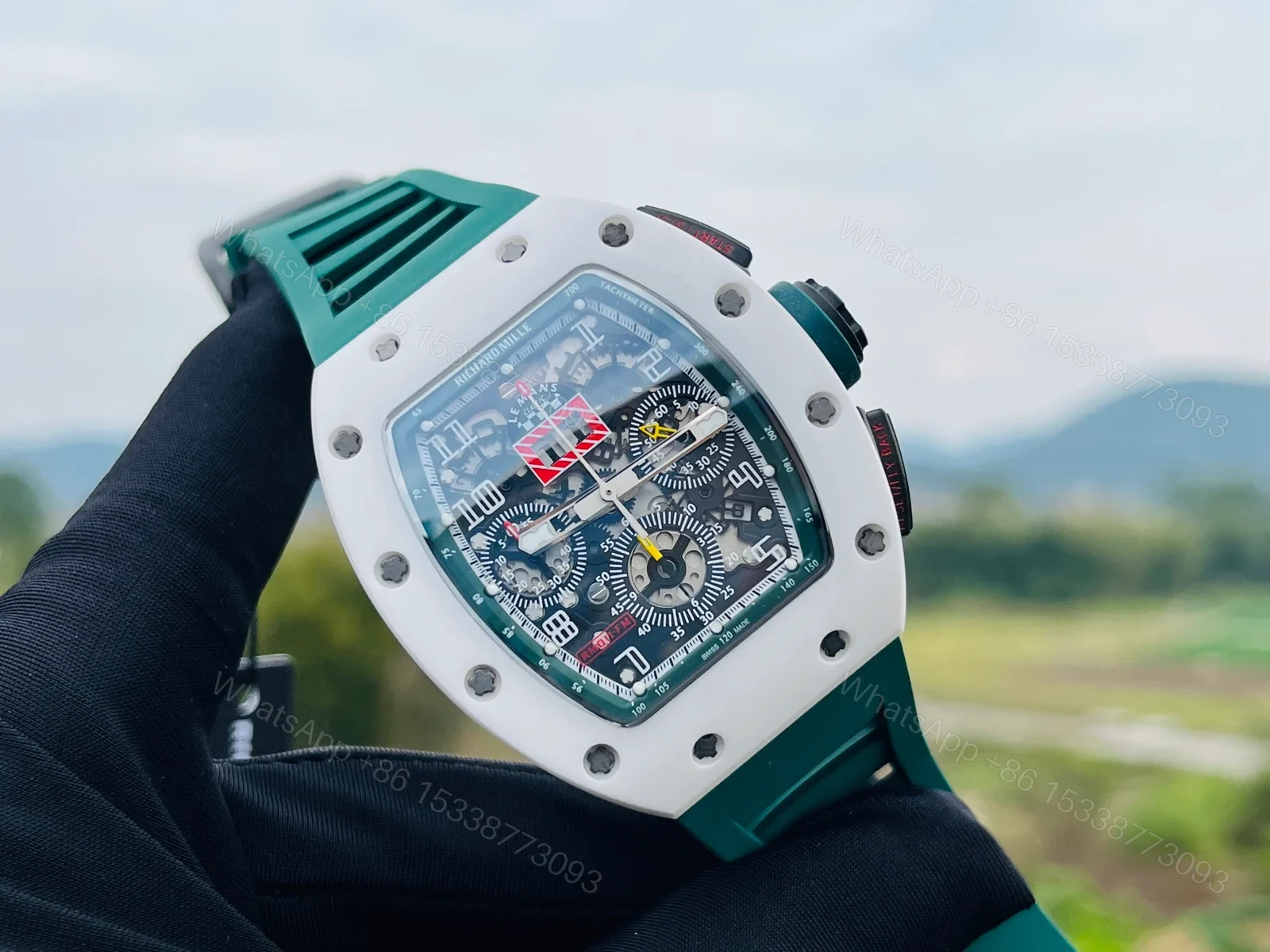 View 3 of Richard Mille RM011-FM Stainless Steel F1 Flyback Chronograph WatchRM011-FM-SS-004