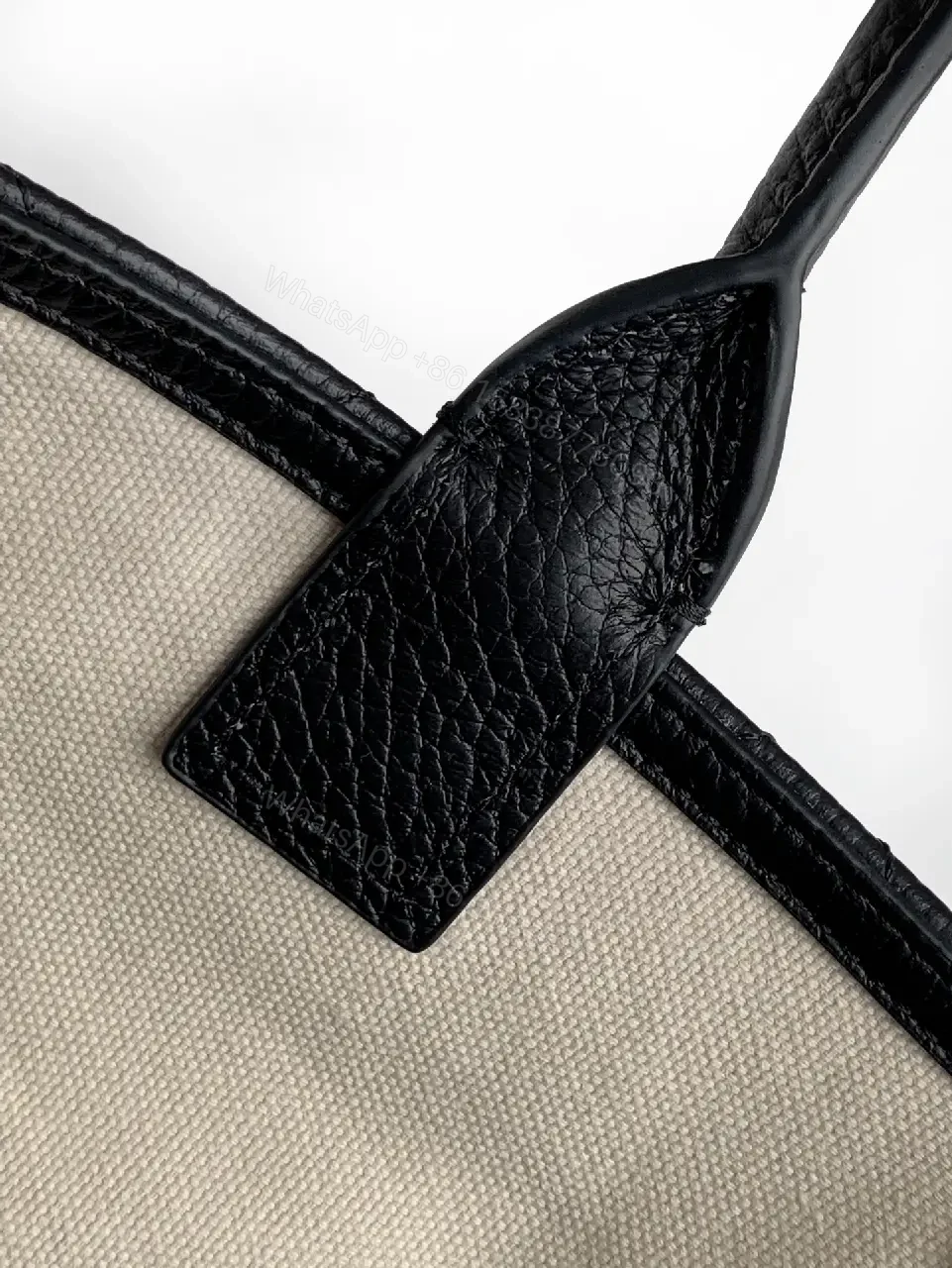View 10 of Black Leather Shoulder Bag: Refined Texture, Subtle Branding, All-Day Versatility