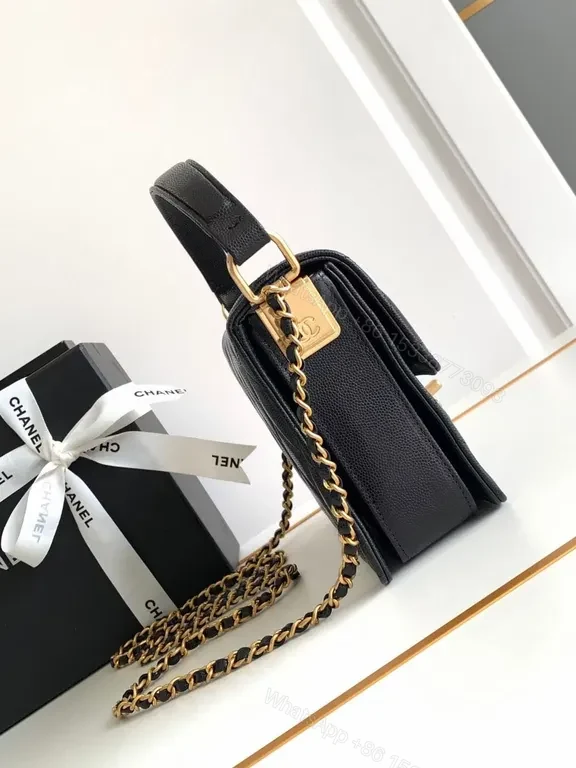 View 2 of Chanel-Style Quilted Boy Bag: Timeless Compact Luxury