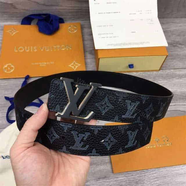 View 10 of LOUIS VUITTON INITIALES 40MM REVERSIBLE MONOGRAM CANVAS BELT – B111