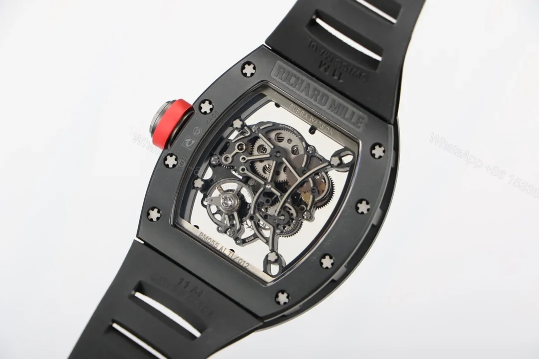View 6 of Richard Mille RM055 Black Ceramic Integrated RMUL2 White Shock Absorber Edition RM055-BC-WHITE-2100